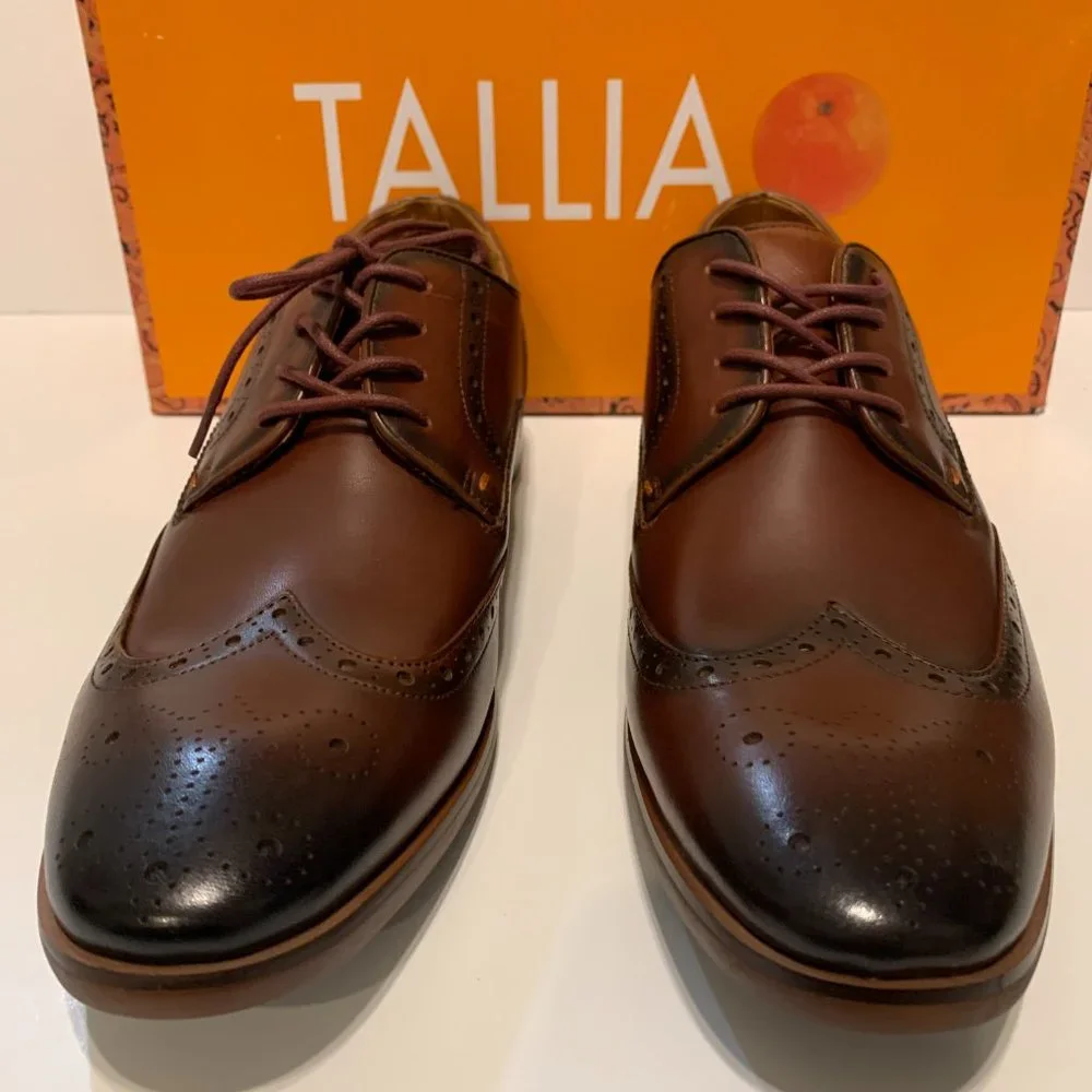 TALLIA Vitale Leather Wingtip Derby size: 9.5M - Picture 8 of 10